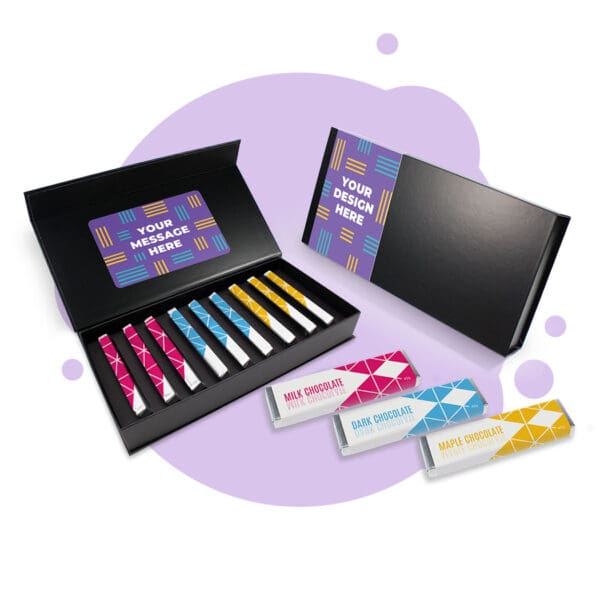Chocolate Bar Sampler Magnetic Gift Box