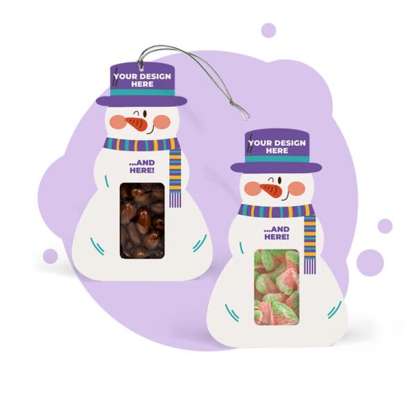 Die Shaped Snowman Box