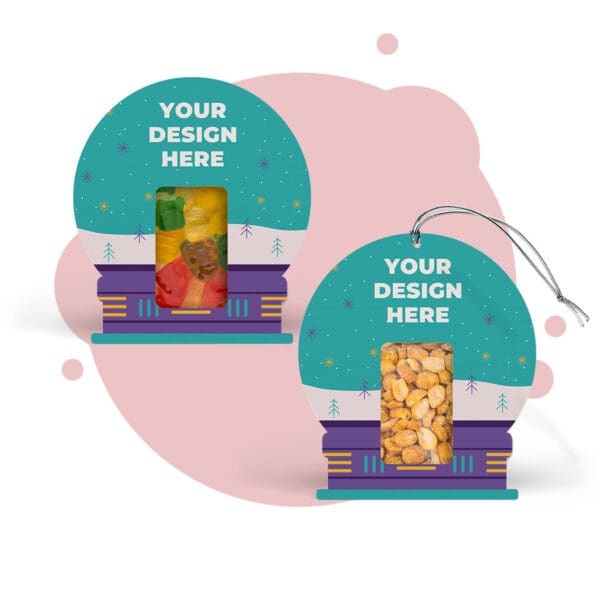 Die Shaped Snowglobe Box